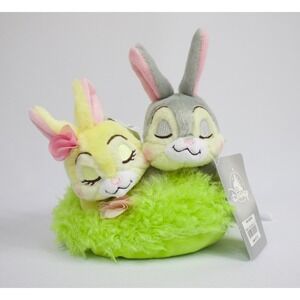 Disney Store Bambi Thumper & Miss Bunny Mini Plush Easter Basket Set New w Tags